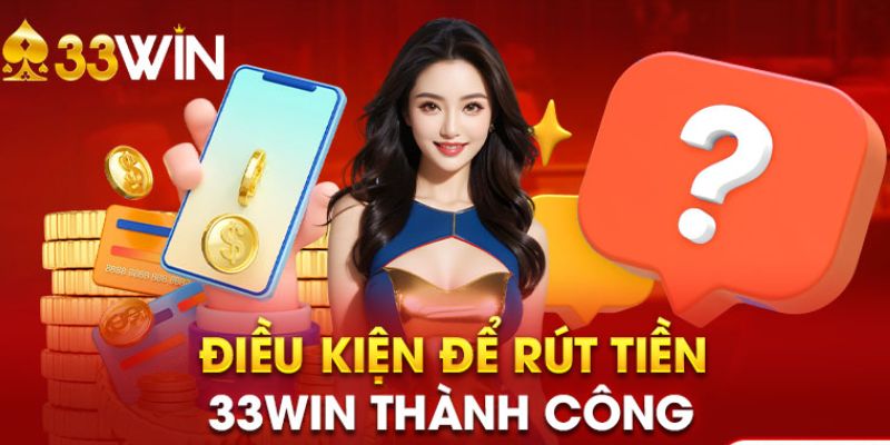 33win rút tiền và điều kiện quan trọng cần đáp ứng