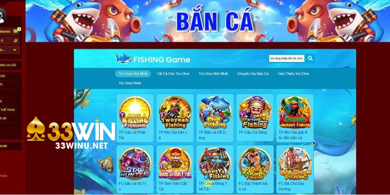 Khám phá những tựa game hot trong săn sinh vật biển 33win