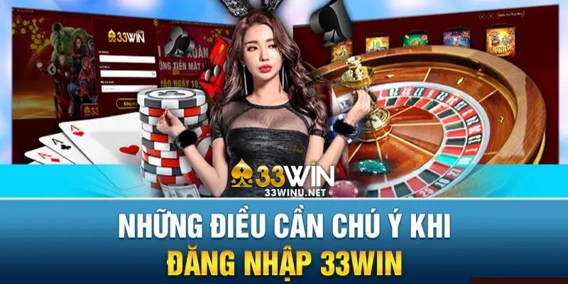 Điều cần chú ý khi vào 33win đăng nhập